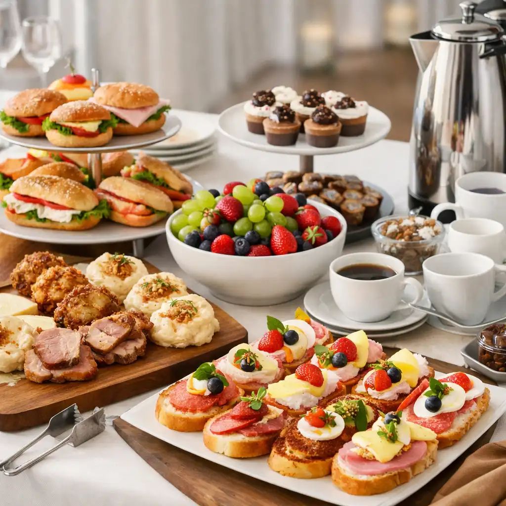 Prémiový catering připravený pro firemní hosty